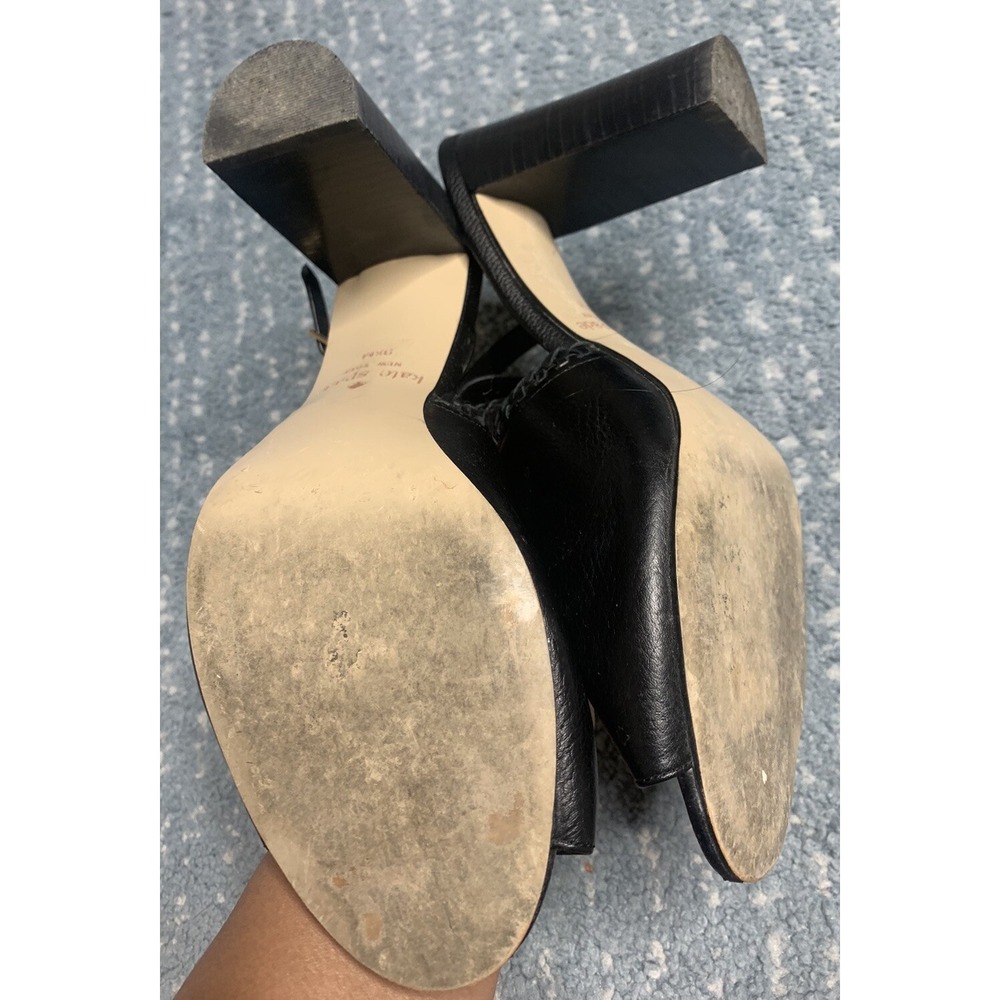 Kate Spade 9.5 Mallorca Block Heel Sandals Leather - Picture 4 of 5